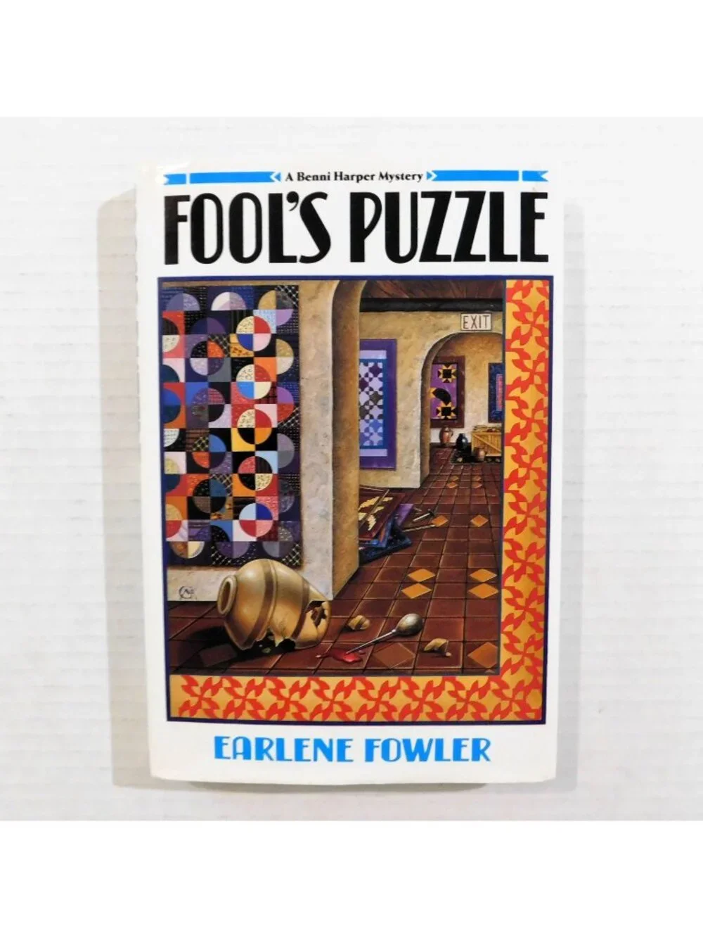 Fools Puzzle By Earlene Fowler 1st Edition 1994 1st Benni Harper Mystery HBDJ